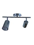 Dylight Retro Krom Hareketli Modern Spor 2 Li Led spot Avize Beyaz Ampullü