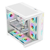 Teknik özelikleri  Anakart destegi : Atx, m-Atx, ıtx   Kasa ölçüleri : 425 x 280 x 435 mm   Sıvı soğutma destegi : 120mm*240mm*360mm   Ekran kartı uzunlugu : 410 mm   Işlemci sogutucu destegi: 165MM   Depolama alanları: 2x 2.5 SSD / 2X 3,5 HDD   Port