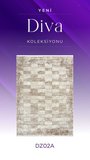 Royal Halı Diva DZ02A Krem Vizon Viskon Akrilik Yumuşak Dokulu Otantik Etnik Halı
