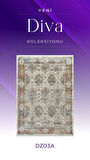 Royal Halı Diva DZ03A Krem Multi Viskon Akrilik Yumuşak Dokulu Otantik Etnik Halı
