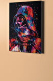 Darth Vader Sayılarla Boyama Seti Tuval Seti Fırça Boya Dahil (kasnaklı) Hobi - 40x50cm