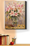 Sayılarla Boyama Seti Kasnaklı Zarif Zambak 60 X 75 Cm