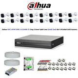 Dahua 2mp 16 kameralı Dış Ortam Dahili Sesli Full Kamera Seti 500GB Disk HAC-HFW1200C-A-0360B
