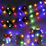 Dodes 3m 20 LED Beyaz Top RGB Işık (Pilli, 2 Kademeli)