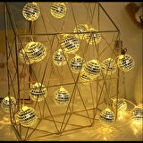 Dodes 2m 10 LED Pilli Disko Toplu Işık