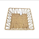 Dodes Doğal Örgü Kare Sepet