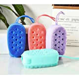 Dodes Süngerli Silikon Banyo Kesesi