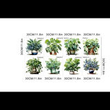 Dodes Tropikal Bitkiler Duvar Stickerı Model A