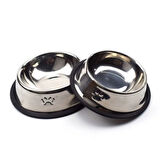 Dodes Paslanmaz Çelik Metal Mama Kabı 18 cm.