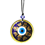 Dodes Kırmızı Laleli Gold Renk Cam Süs Altın Varaklı Duvar Dekoru