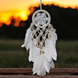 Dodes Yıldız Motifli Ekru Renk Düş Kapanı Hediyelik Duvar Süsü