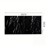 Dodes Siyah Mermer Desenli Alüminyum Plastik Duvar Sticker