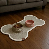 Dodes Kaymaz ve Su Geçirmez Mama Kabı Paspası