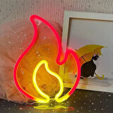 Dodes Duvara Asmalı Neon Alev Işık