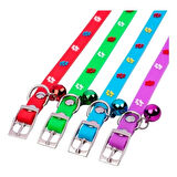 Dodes Pati Desenli Silikon Kedi Tasması