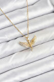 Dodes Dodes 316L Çelik Zincir Gold Renk Melek Model Kadın Kolye TG27BKO10621