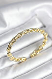 Dodes Dodes Zincir Model Gold Renk Pirinç Kadın Bileklik TG27BB8016