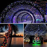 Dodes 11m 100 LED Solar RGB Işık