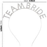 Dodes Gümüş Kaplama Kristal Taşlı Team Bride Taç