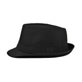 Dodes Çocuk Boy Siyah Kumaş Fötr Şapka Gösteri Şapkası Michael Jackson Şapkası 54 No