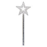 Dodes Yıldız Model Peri Asası Melek Asası Prenses Asası Metalize Gümüş Renk