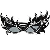 Dodes Taşlı Göz Kamaştıran Siyah Parti Alev Gözlük