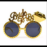 Dodes Altın Renk Bride To Be Yazılı Gelin Gözlüğü