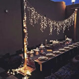 Dodes 3m 100 LED Çakarlı IP65 Dış Mekan Saçak Perde