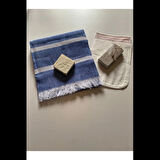 Dodes Gelin Hamamı Seti, Premium Peştemal , Ponza Topuk Taşı, Doğal Zeytinyağı Sabun, Kese 4lü Set