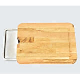 Dodes Pratik Tepsili Ahşap Kesme Tahtası