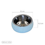 Dodes Mikopet Organik Seramik Mama Kabı Mavi