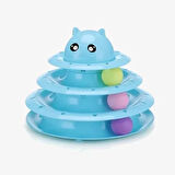 Dodes PetZoom Kedi Başlıklı 3 Katlı Kedi Oyuncağı