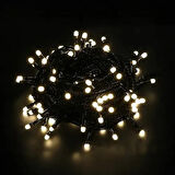 Dodes 10m 100 Led Boncuk Lamba Gün Işığı Siyah Kablo