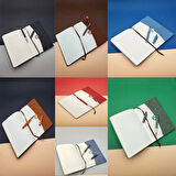 Dodes Özel Kutulu Deri Defter Ve Roller Kalem Seti