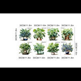 Dodes Tropikal Bitkiler Duvar Stickerı Model A