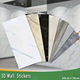 Dodes Siyah Mermer Desenli Alüminyum Plastik Duvar Sticker