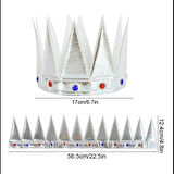 Dodes Yumuşak Gümüş Kral Tacı 55 cm