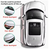 Dodes Araba Tampon Koruyucu Karbon Desenli Siyah Beyaz