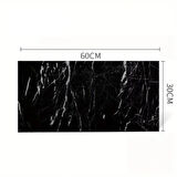 Dodes Siyah Mermer Desenli Alüminyum Plastik Duvar Sticker