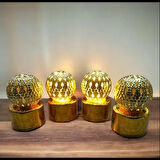 Dodes 12'li Ramazan Ayaklı LED Işık (Gold, Gün Işığı)