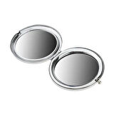 Dodes Promosyon Yuvarlak Cep Aynası Gümüş Renk