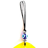 Dodes Mavi Nazar Boncuklu Sarı Renk Nazar Boncuklu Damla Desen El Yapımı Duvar Süsü Hediyelik Eşya