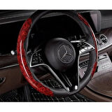 Dodes Ahşap Tasarımlı Direksiyon Simidi Koruma Kılıfı 2 li