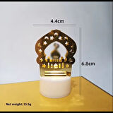 Dodes 12'li Ramazan Ayaklı LED Işık (Gold, Minare Motifli)