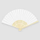 Dodes Ahşap Beyaz Kağıt Yelpaze