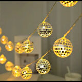 Dodes 2m 10 LED Pilli Disko Toplu Işık