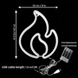 Dodes Duvara Asmalı Neon Alev Işık
