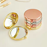 Dodes Promosyon Yuvarlak Cep Aynası Gold Renk