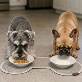 Dodes Kaymaz ve Su Geçirmez Mama Kabı Paspası