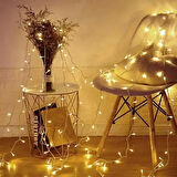 Dodes 10m 60 LED Pilli 2 Kademeli Gün Işığı (Şeffaf Kablo)